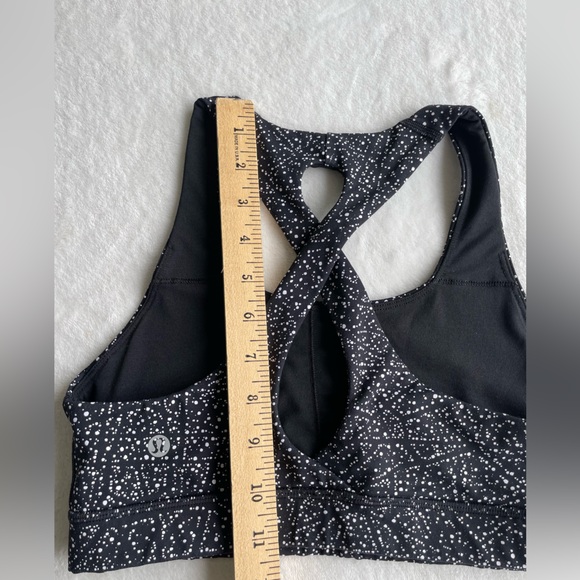 Lululemon Time To Sweat Bra Night View White Black - Picture 4 of 6